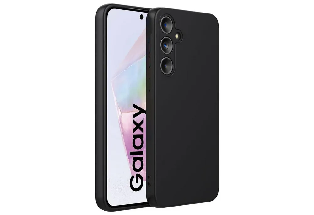 CoolGadget Handyhülle Black Series Handy Hülle für Samsung Galaxy A36 5G 6,7 Zoll, Edle Silikon Schlicht Robust Schutzhülle für Samsung A36 5G 5G Hülle