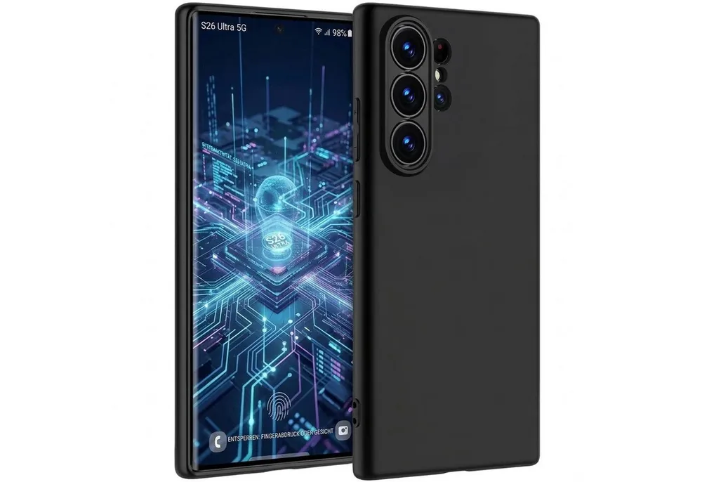 CoolGadget Handyhülle Black Series Handy Hülle für Samsung Galaxy S26 Ultra 6,9 Zoll, Edle Silikon Schlicht Robust Schutzhülle für Samsung S26 Ultra Hülle
