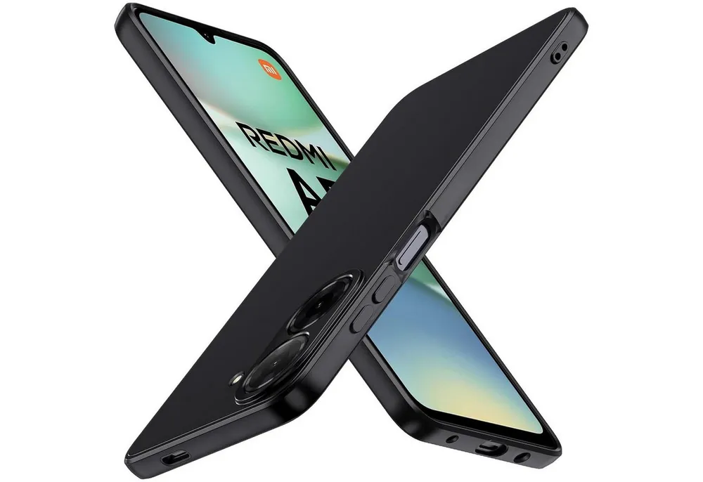 CoolGadget Handyhülle Black Series Handy Hülle für Xiaomi Redmi A5 6,88 Zoll, Edle Silikon Schlicht Robust Schutzhülle für Xiaomi Redmi A5 Hülle