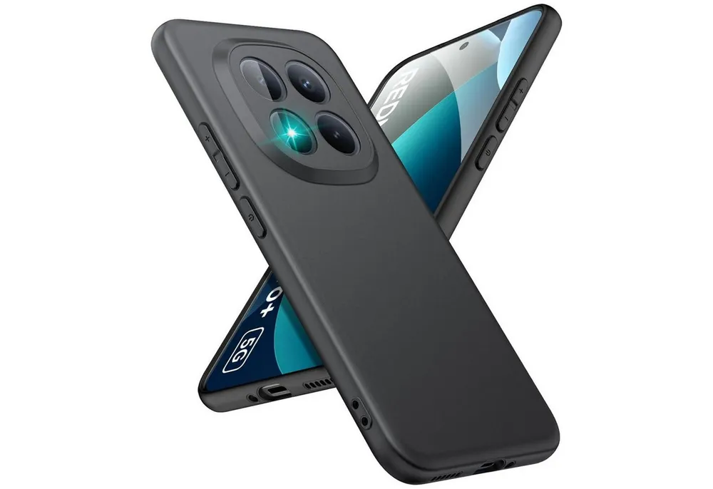 CoolGadget Handyhülle Black Series Handy Hülle für Xiaomi Redmi Note 15 Pro+ 5G 6,83 Zoll, Edle Silikon Schlicht Schutzhülle für Redmi Note 15 Pro Plus 5G Hülle
