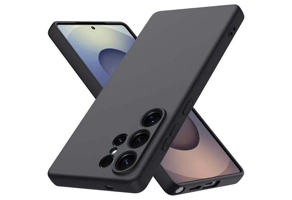 CoolGadget Handyhülle Black Series Handy Hülle für Samsung Galaxy S25 Ultra 6,9 Zoll, Edle Silikon Schlicht Robust Schutzhülle für Samsung S25 Ultra Hülle