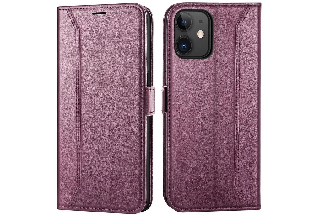 CoolGadget Handyhülle Book Case Elegance Tasche für Apple iPhone 11 6,1 Zoll, Hülle Magnet Klapphülle Flip Case für iPhone 11 Schutzhülle