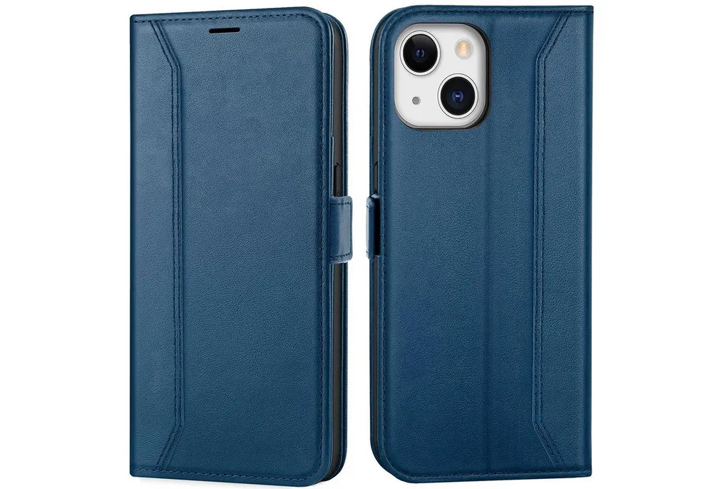 CoolGadget Handyhülle Book Case Elegance Tasche für Apple iPhone 13 6,1 Zoll, Hülle Magnet Klapphülle Flip Case für iPhone 13 Schutzhülle
