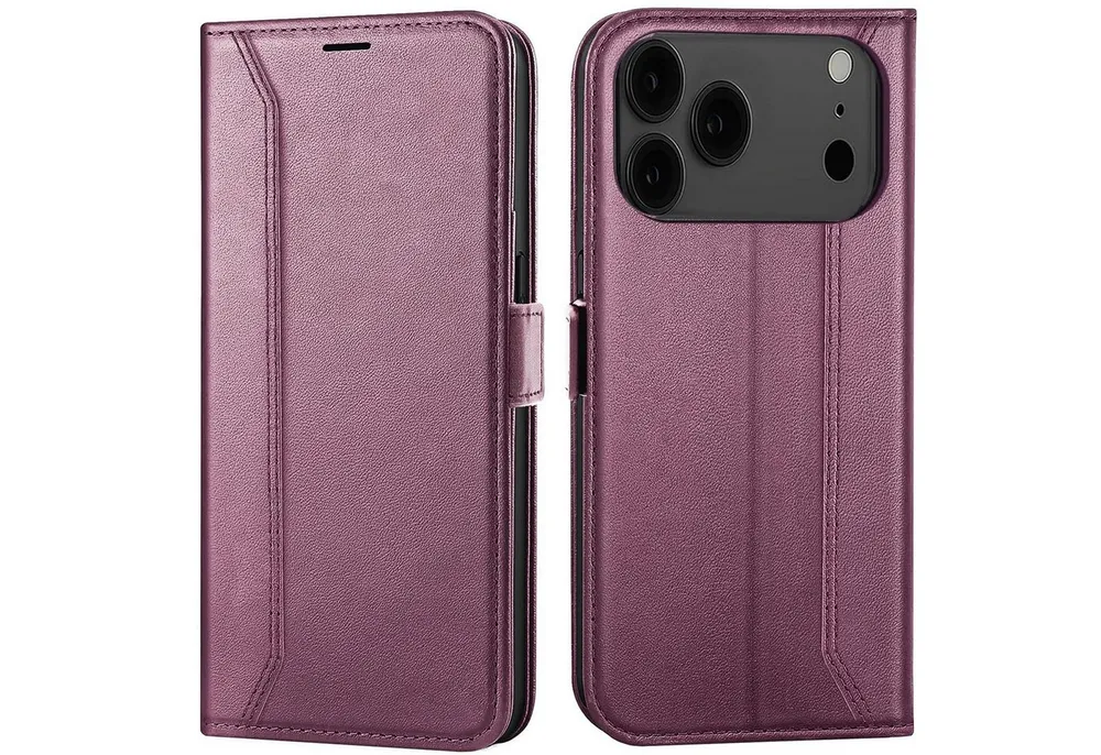 CoolGadget Handyhülle Book Case Elegance Tasche für Apple iPhone 17 Pro 6,3 Zoll, Hülle Magnet Klapphülle Flip Case für iPhone 17 Pro Schutzhülle