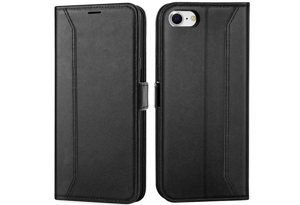 CoolGadget Handyhülle Book Case Elegance Tasche für iPhone SE 2020 2022 4,7 Zoll, Hülle Magnet Etui Klapphülle für iPhone SE, iPhone 7 / 8 Schutzhülle
