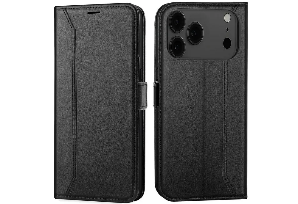 CoolGadget Handyhülle Book Case Elegance Tasche für Apple iPhone 17 Pro 6,3 Zoll, Hülle Magnet Klapphülle Flip Case für iPhone 17 Pro Schutzhülle