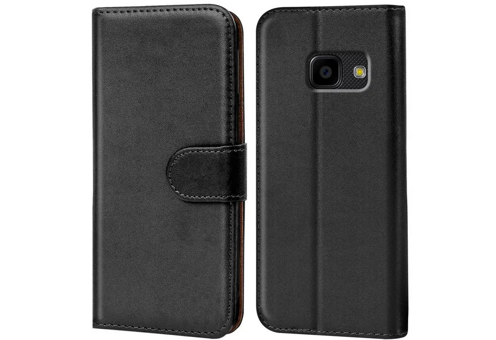 CoolGadget Handyhülle Book Case Handy Tasche für Samsung Galaxy XCover 4 5 Zoll, Hülle Klapphülle Flip Cover für Samsung XCover 4 Schutzhülle stoßfest