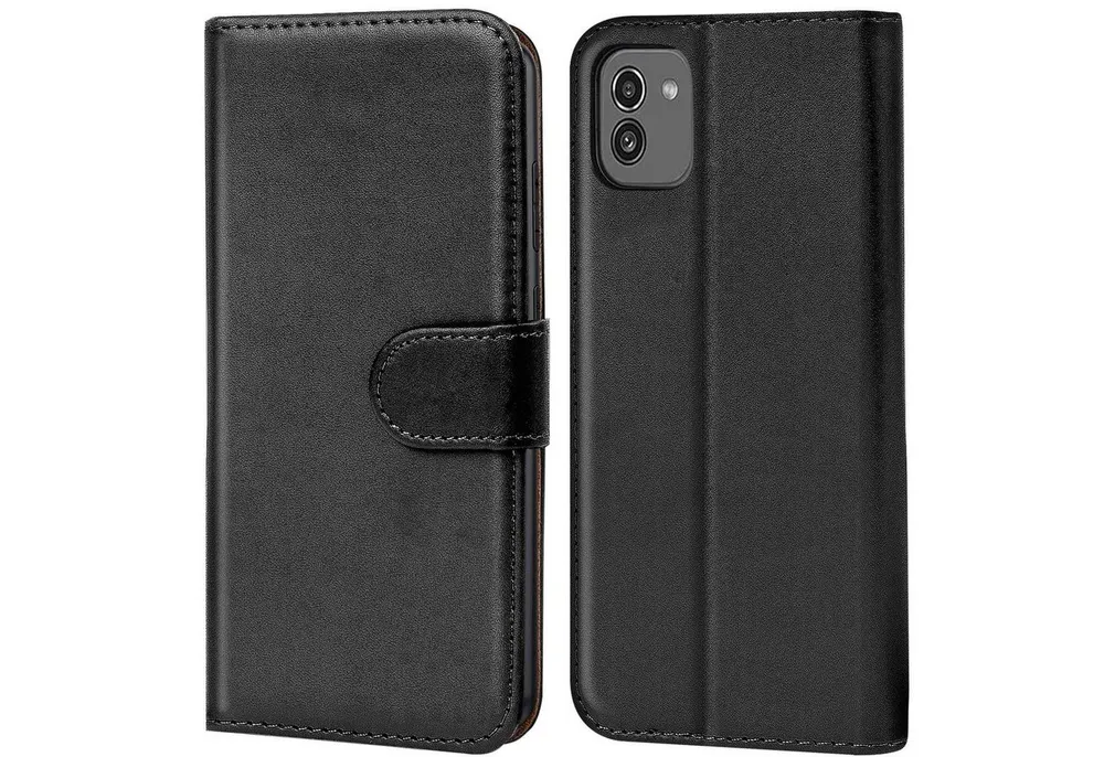 CoolGadget Handyhülle Book Case Handy Tasche für Samsung Galaxy A03 6,5 Zoll, Hülle Klapphülle Flip Cover für Samsung A03 Schutzhülle stoßfest