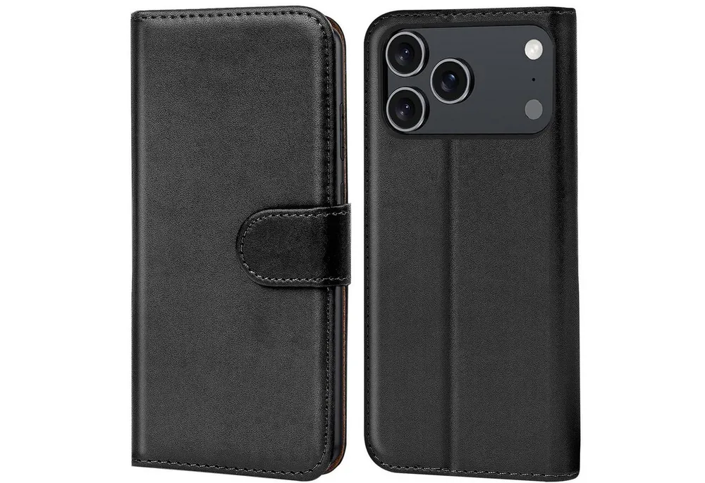 CoolGadget Handyhülle Book Case Handy Tasche für Apple iPhone 17 Pro Max 6,9 Zoll, Hülle Klapphülle Flip Cover für iPhone 17 Pro Max Schutzhülle stoßfest