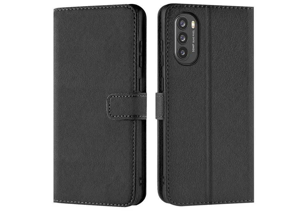 CoolGadget Handyhülle Book Case Handy Tasche für Motorola Moto G52, Motorola Moto G82 5G 6,6 Zoll, Hülle Klapphülle Flip Cover Motorola G52 / G82 5G Schutzhülle stoßfest