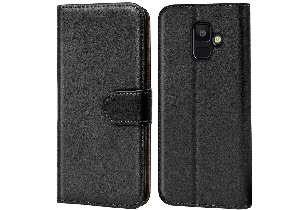 CoolGadget Handyhülle Book Case Handy Tasche für Samsung Galaxy A6 5,6 Zoll, Hülle Klapphülle Flip Cover für Samsung A6 Schutzhülle stoßfest
