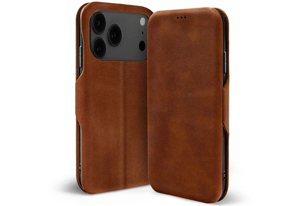 CoolGadget Handyhülle Business Premium Hülle Für iPhone 17 Pro 6,3 Zoll, Handy Tasche mit Kartenfach für Apple iPhone 17 Pro Schutzhülle