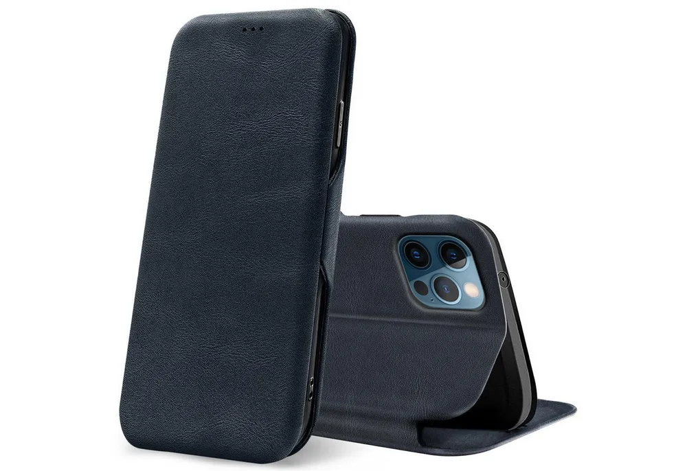 CoolGadget Handyhülle Business Premium Hülle für Apple iPhone 12 / 12 Pro 6,1 Zoll, Handy Tasche mit Kartenfach für iPhone 12, iPhone 12 Pro Schutzhülle