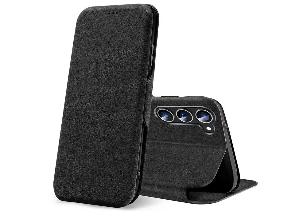 CoolGadget Handyhülle Business Premium Hülle Für Samsung Galaxy S25 FE 6,7 Zoll, Handy Tasche mit Kartenfach für Samsung S25 FE Schutzhülle