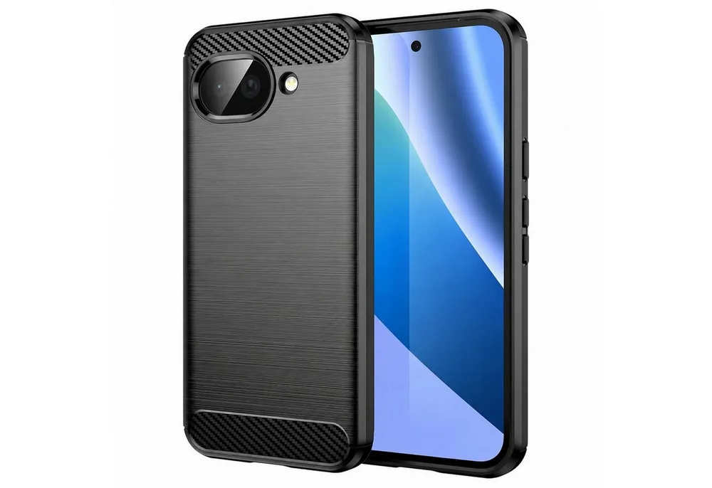 CoolGadget Handyhülle Carbon Handy Hülle für Google Pixel 10a 6,3 Zoll, robuste Telefonhülle Case Schutzhülle für Pixel 10a Hülle