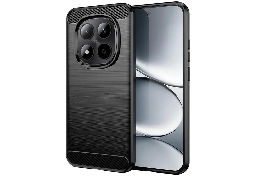 CoolGadget Handyhülle Carbon Handy Hülle für Xiaomi Redmi Note 15 Pro 5G 6,83 Zoll, robuste Telefonhülle Case Schutzhülle für Redmi Note 15 Pro 5G Hülle