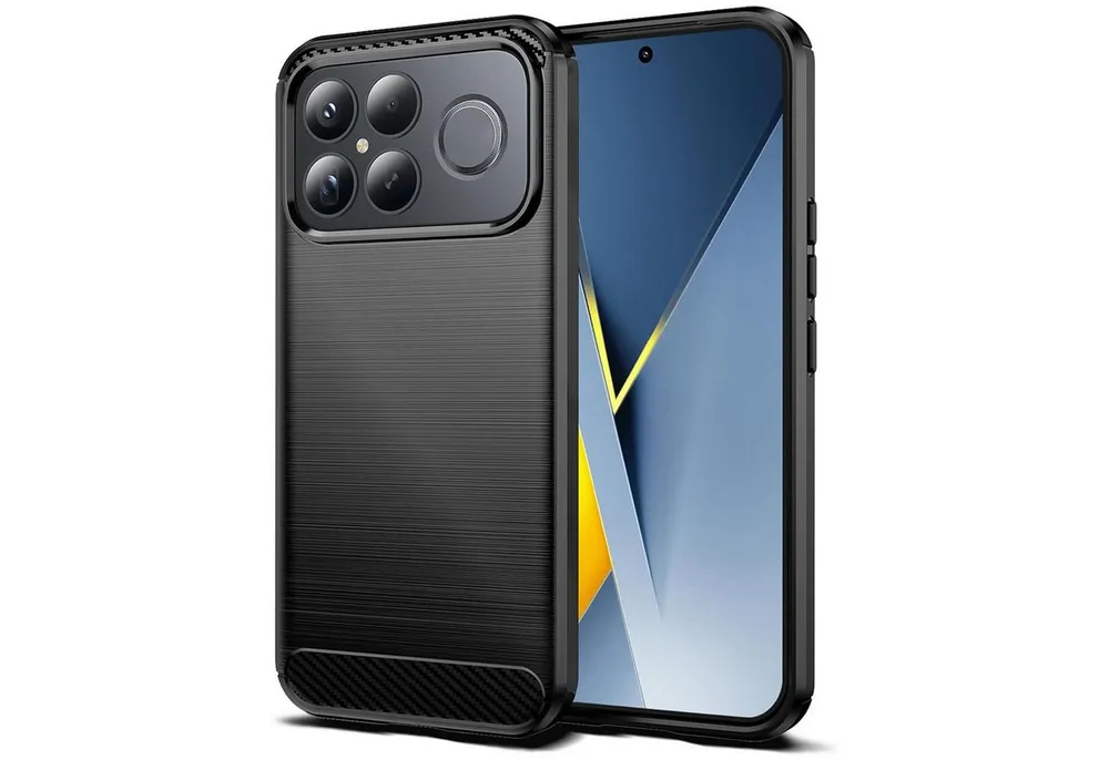 CoolGadget Handyhülle Carbon Handy Hülle für Xiaomi Poco F8 Ultra 6,9 Zoll, robuste Telefonhülle Case Schutzhülle für Xiaomi Poco F8 Ultra Hülle