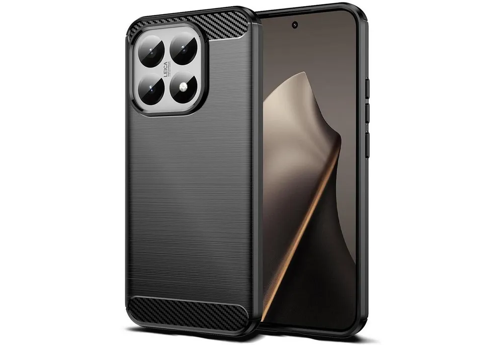 CoolGadget Handyhülle Carbon Handy Hülle für Xiaomi 15T 6,83 Zoll, robuste Telefonhülle Case Schutzhülle für Xiaomi 15T Hülle