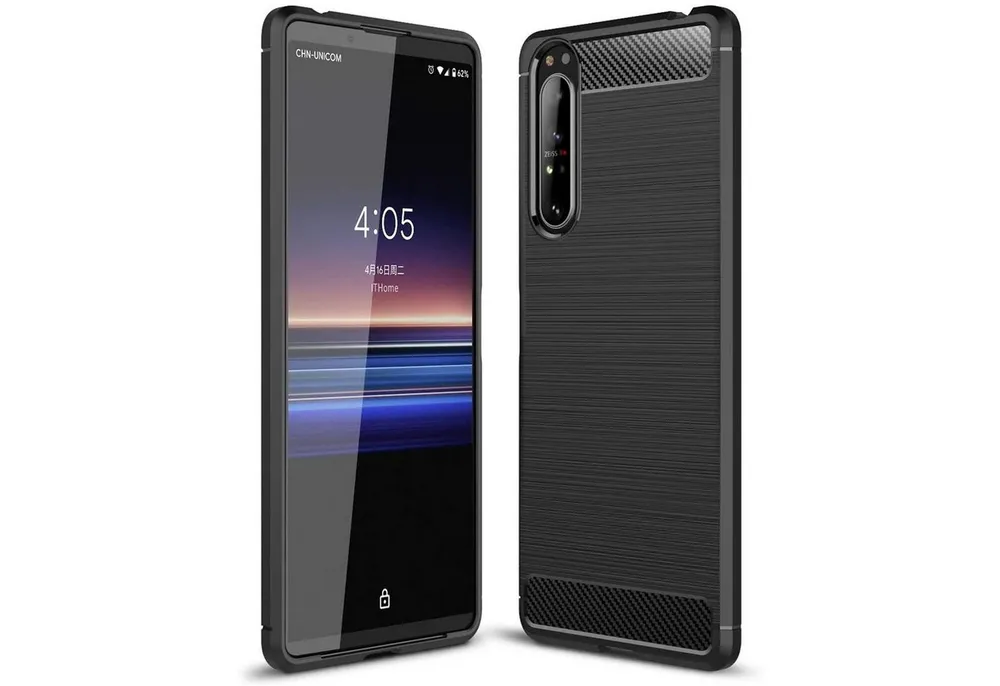 CoolGadget Handyhülle Carbon Handy Hülle für Sony Xperia 10 III 6 Zoll, robuste Telefonhülle Case Schutzhülle für Sony 10 III 2021 Hülle