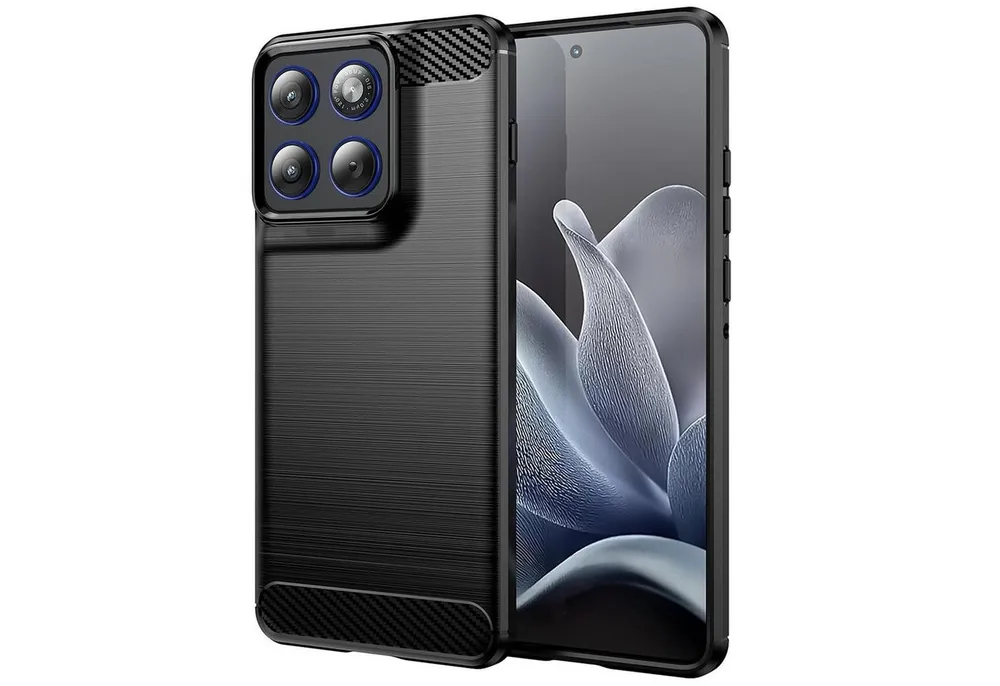 CoolGadget Handyhülle Carbon Handy Hülle für Motorola Edge 70 6,67 Zoll, robuste Telefonhülle Case Schutzhülle für Motorola Edge 70 Hülle