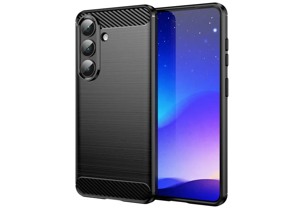 CoolGadget Handyhülle Carbon Handy Hülle für Samsung Galaxy S26 6,3 Zoll, robuste Telefonhülle Case Schutzhülle für Samsung S26 Hülle