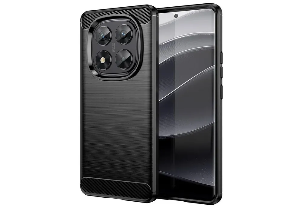 CoolGadget Handyhülle Carbon Handy Hülle für Xiaomi Redmi Note 14 Pro 5G 6,67 Zoll, robuste Telefonhülle Case Schutzhülle für Redmi Note 14 Pro 5G Hülle