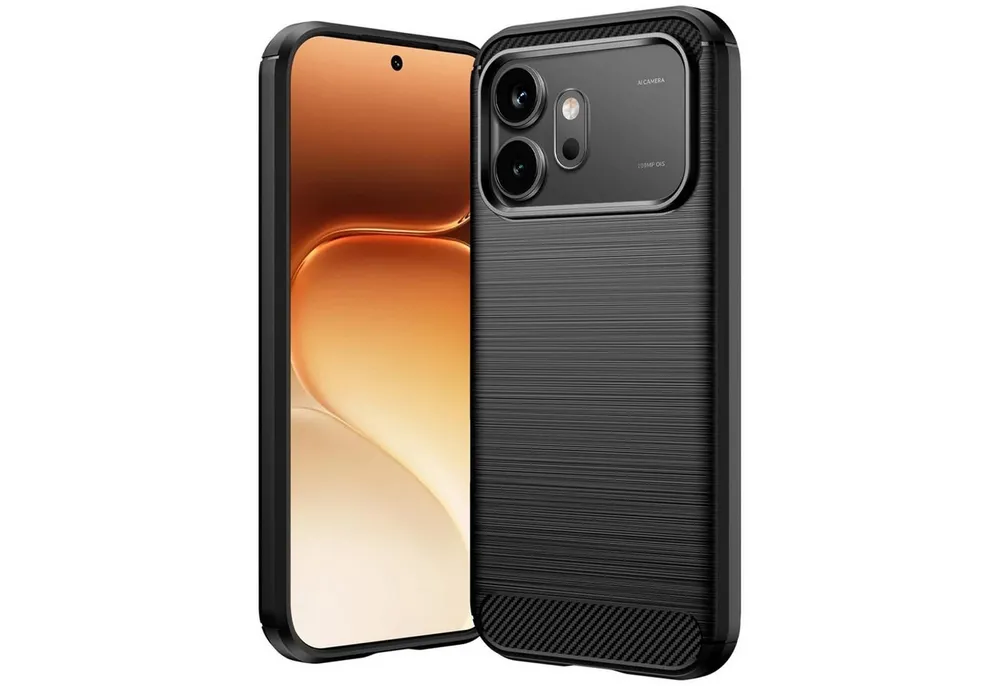 CoolGadget Handyhülle Carbon Handy Hülle für Honor 600 6,57 Zoll, robuste Telefonhülle Case Schutzhülle für Honor 600 Hülle