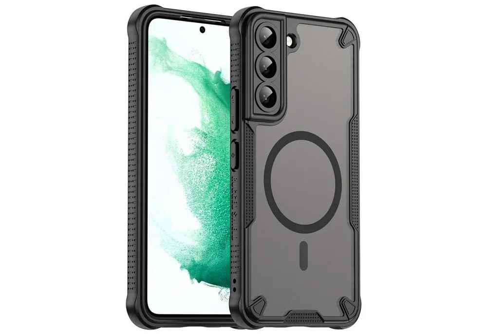 CoolGadget Handyhülle Defender Series Handy Hülle für Samsung Galaxy S22 6,1 Zoll, Magsafe TPU Schlicht Robust Schutzhülle für Galaxy S22 Hülle