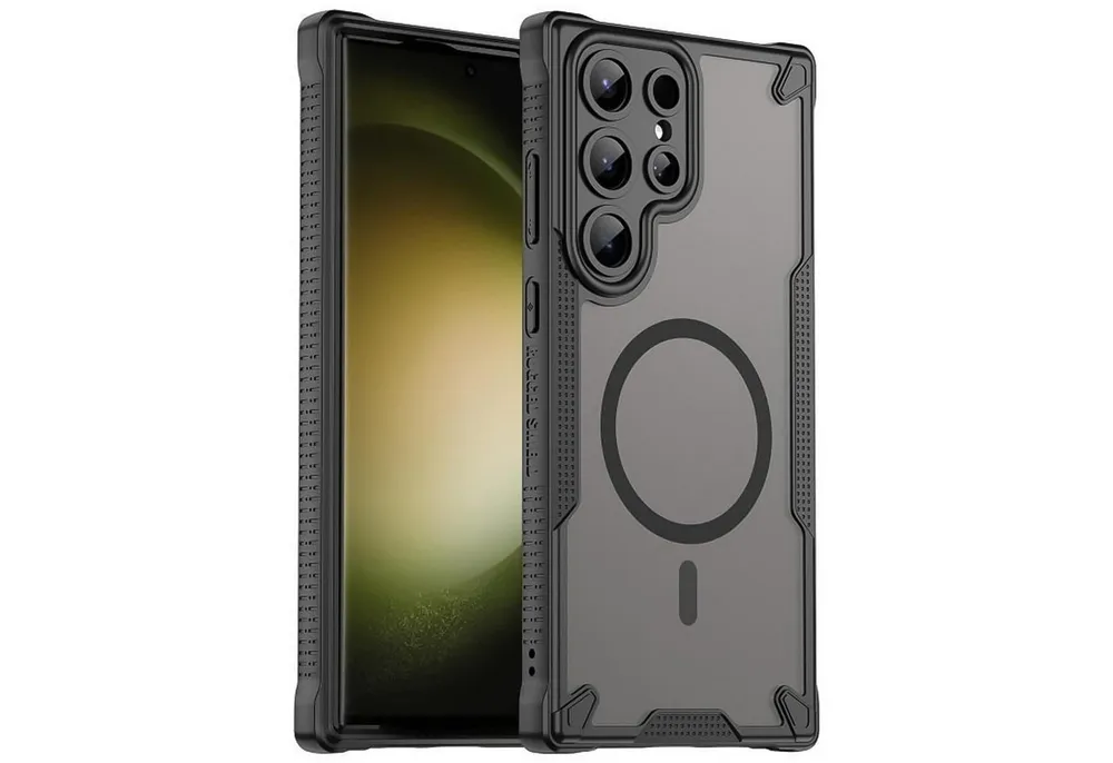 CoolGadget Handyhülle Defender Series Handy Hülle für Samsung Galaxy S22 Ultra 6,8 Zoll, Magsafe TPU Schlicht Robust Schutzhülle für Galaxy S22 Ultra Hülle