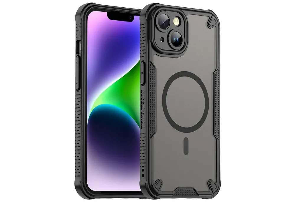 CoolGadget Handyhülle Defender Series Handy Hülle für Apple iPhone 14 6,1 Zoll, Magsafe TPU Schlicht Robust Schutzhülle für iPhone 14 Hülle