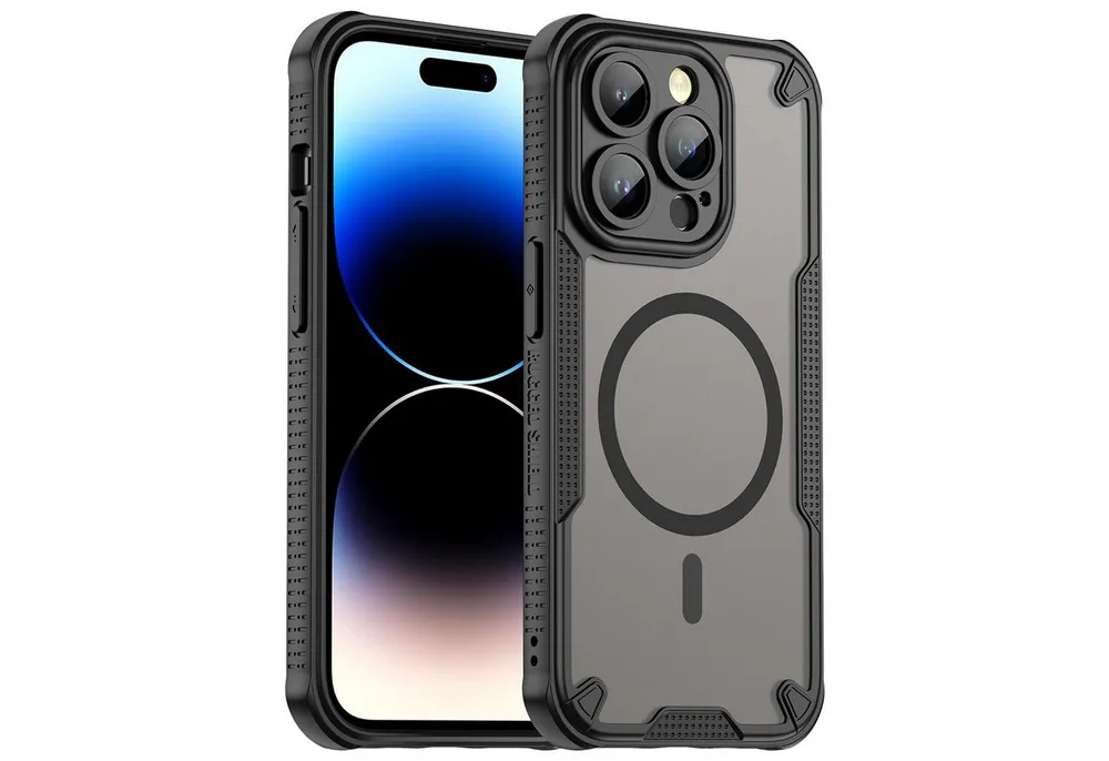 CoolGadget Handyhülle Defender Series Handy Hülle für Apple iPhone 14 Pro 6,1 Zoll, Magsafe TPU Schlicht Robust Schutzhülle für iPhone 14 Pro Hülle