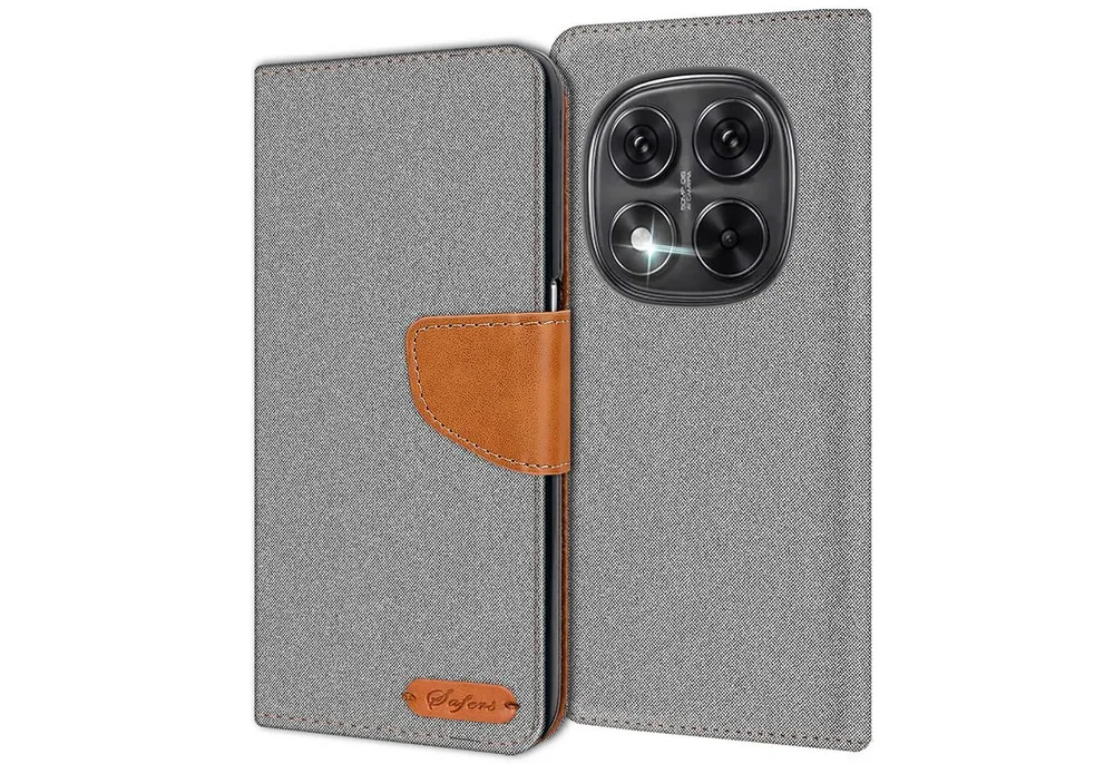 CoolGadget Handyhülle Denim Schutzhülle Flip Case für Xiaomi Redmi Note 15 Pro+ 5G 6,83 Zoll, Book Cover Handy Tasche Hülle für Redmi Note 15 Pro+ 5G Klapphülle