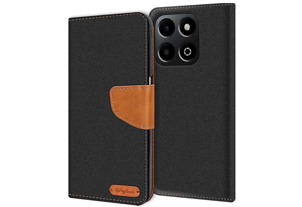 CoolGadget Handyhülle Denim Schutzhülle Flip Case für Honor 400 Smart 6,77 Zoll, Book Cover Handy Tasche Hülle für Honor 400 Smart Klapphülle