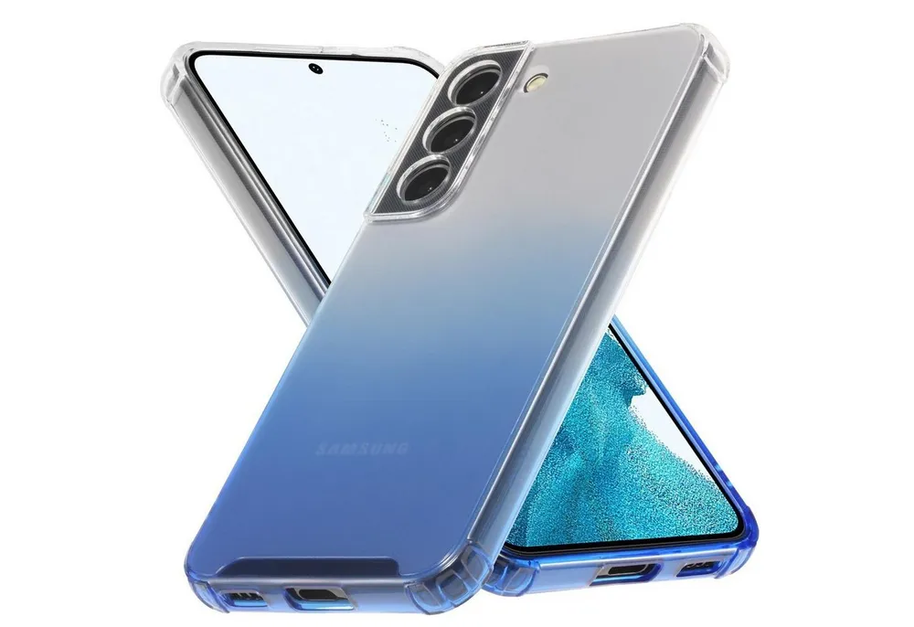 CoolGadget Handyhülle Farbverlauf Twilight Hülle für Samsung Galaxy S22 6,1 Zoll, Robust Hybrid Slim Cover Kamera Schutz Hülle für Samsung S22 5G Case