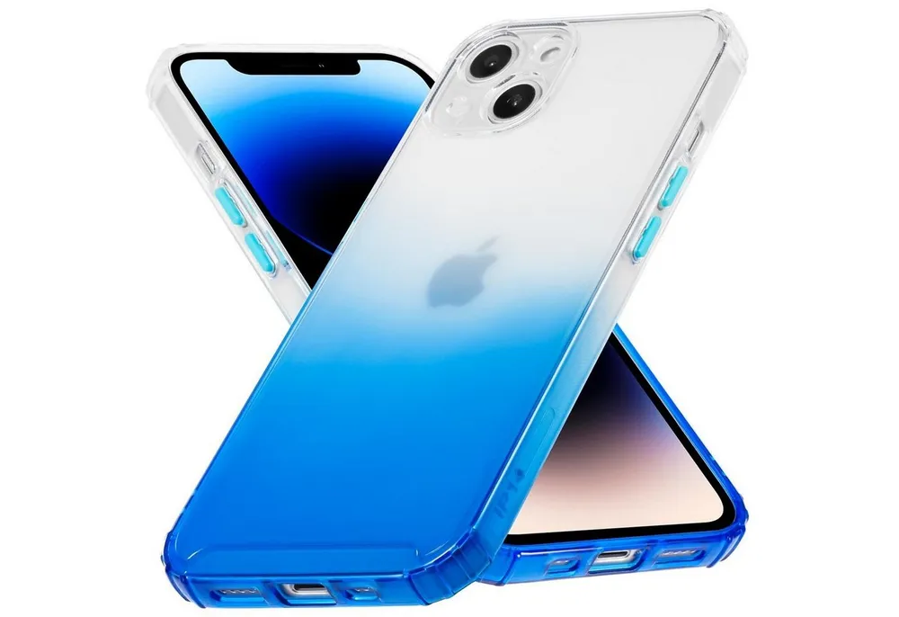 CoolGadget Handyhülle Farbverlauf Twilight Hülle für Apple iPhone 14 6,1 Zoll, Robust Hybrid Slim Cover Kamera Schutz Hülle für iPhone 14 Case