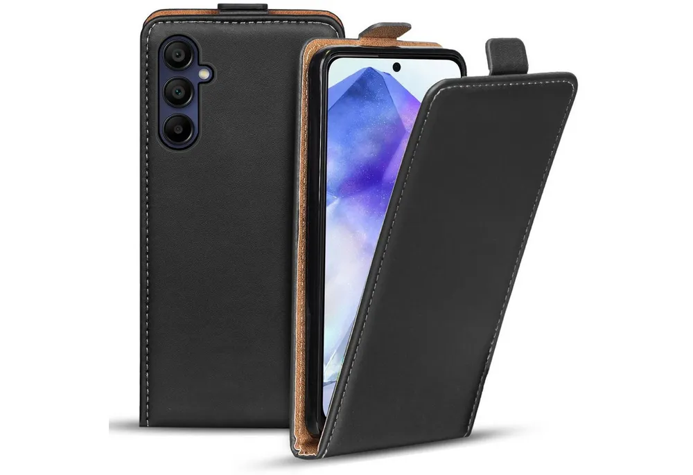 CoolGadget Handyhülle Flip Case Handyhülle für Samsung Galaxy A55 5G 6,6 Zoll, Hülle Klapphülle Schutzhülle Flipstyle Cover Tasche