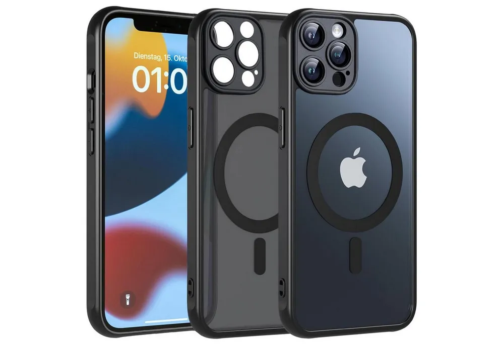 CoolGadget Handyhülle für Apple iPhone 12 Pro 6,1 Zoll, Kamera Schutz Hülle Silikon Hard Case Schutzhülle für Magsafe Zubehör