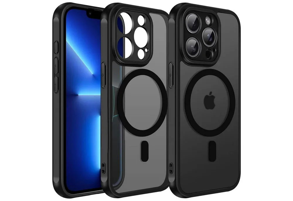 CoolGadget Handyhülle für Apple iPhone 13 Pro 6,1 Zoll, Kamera Schutz Hülle Silikon Hard Case Schutzhülle für Magsafe Zubehör