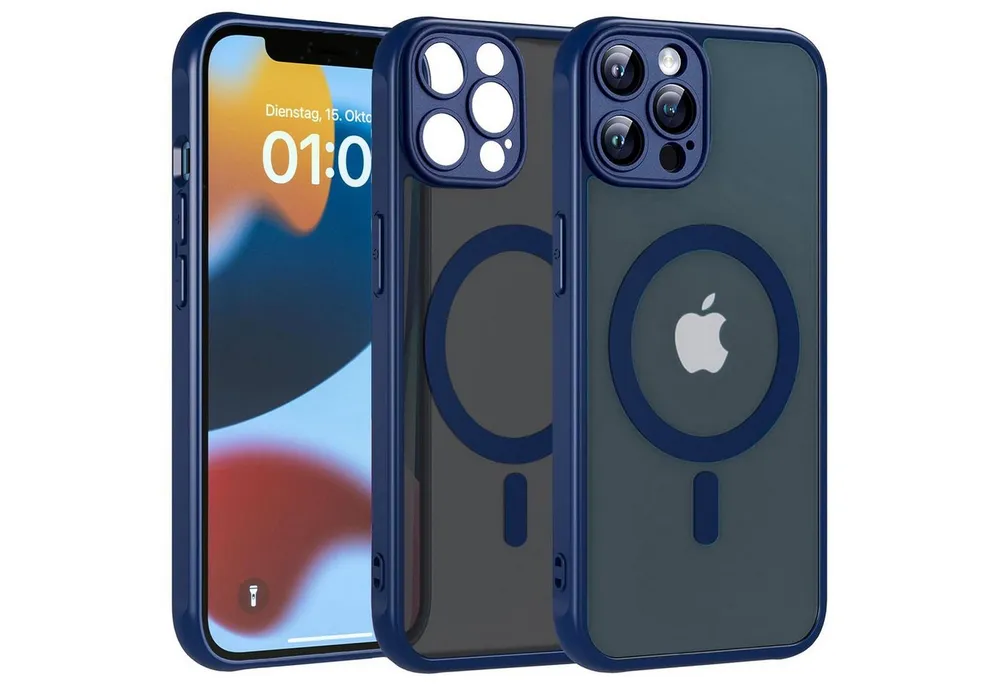 CoolGadget Handyhülle für Apple iPhone 12 Pro 6,1 Zoll, Kamera Schutz Hülle Silikon Hard Case Schutzhülle für Magsafe Zubehör