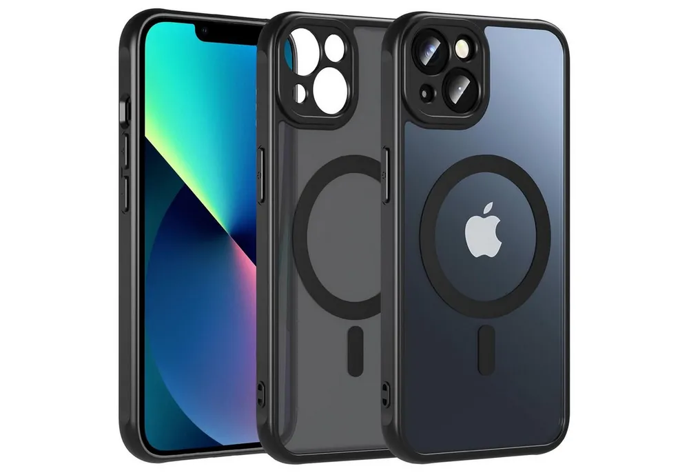 CoolGadget Handyhülle für Apple iPhone 13 6,1 Zoll, Kamera Schutz Hülle Silikon Hard Case Schutzhülle für Magsafe Zubehör