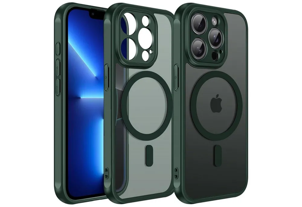 CoolGadget Handyhülle für Apple iPhone 13 Pro Max 6,7 Zoll, Kamera Schutz Hülle Silikon Hard Case Schutzhülle für Magsafe Zubehör