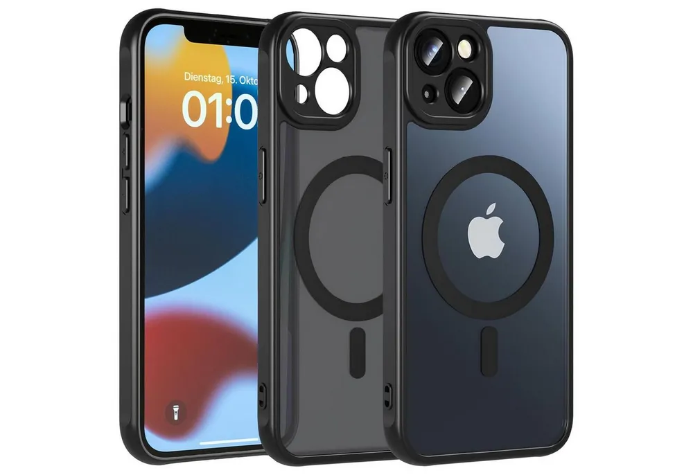 CoolGadget Handyhülle für Apple iPhone 12 6,1 Zoll, Kamera Schutz Hülle Silikon Hard Case Schutzhülle für Magsafe Zubehör