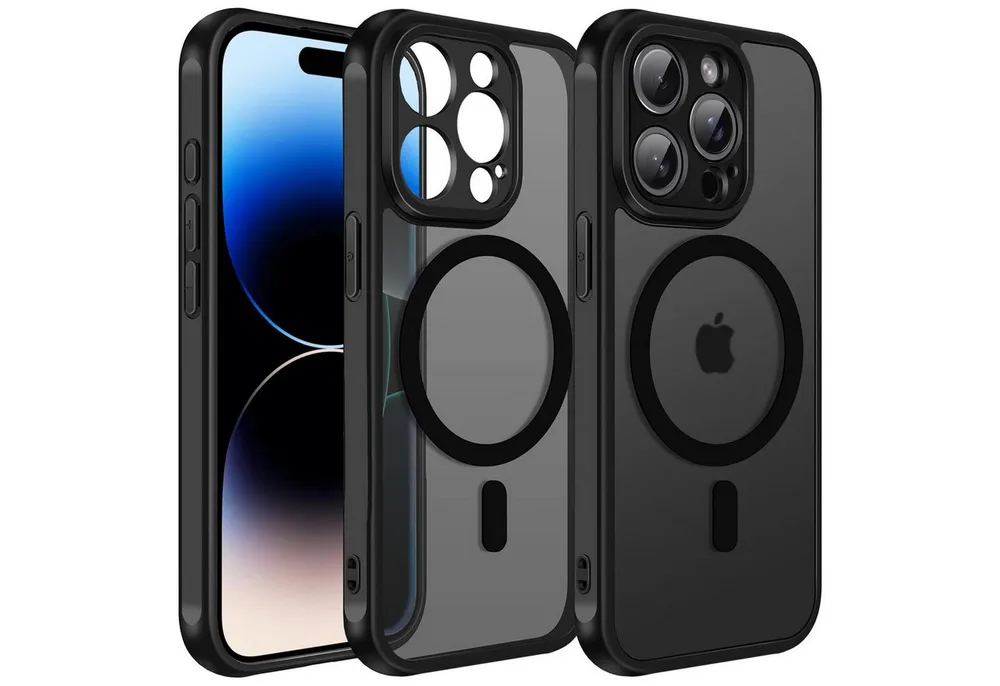 CoolGadget Handyhülle für Apple iPhone 14 Pro Max 6,7 Zoll, Kamera Schutz Hülle Silikon Hard Case Schutzhülle für Magsafe Zubehör