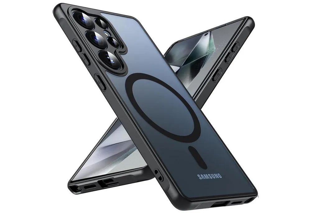 CoolGadget Handyhülle für Samsung Galaxy S24 Ultra 6,8 Zoll, Kamera Schutz Hülle Silikon Hard Case Schutzhülle für Magsafe Zubehör