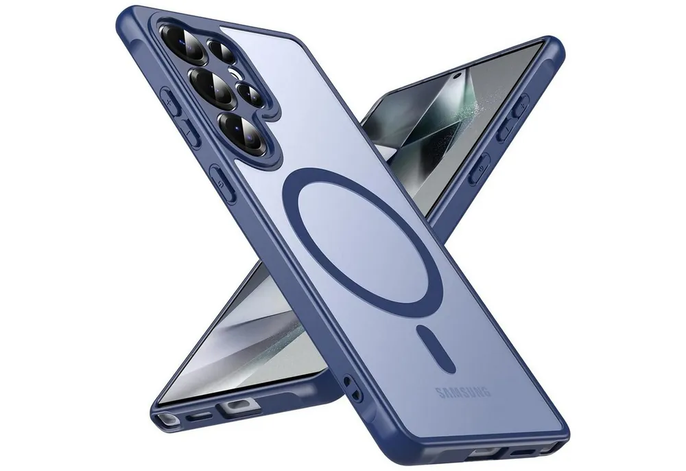 CoolGadget Handyhülle für Samsung Galaxy S24 Ultra 6,8 Zoll, Kamera Schutz Hülle Silikon Hard Case Schutzhülle für Magsafe Zubehör