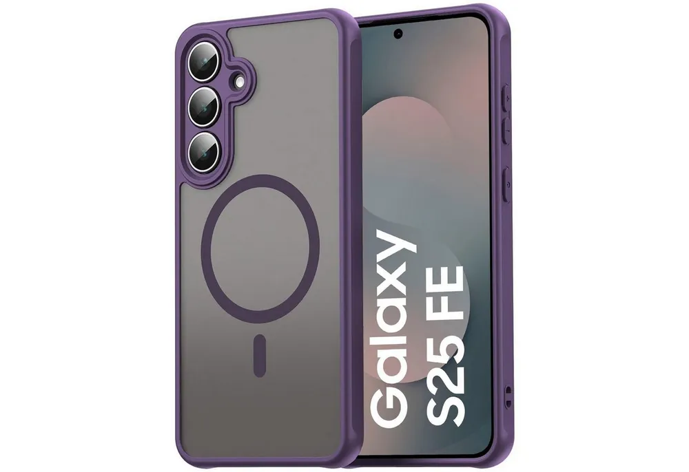 CoolGadget Handyhülle für Samsung Galaxy S25 FE, Kamera Schutz Hülle Silikon Hard Case Schutzhülle für Magsafe Zubehör