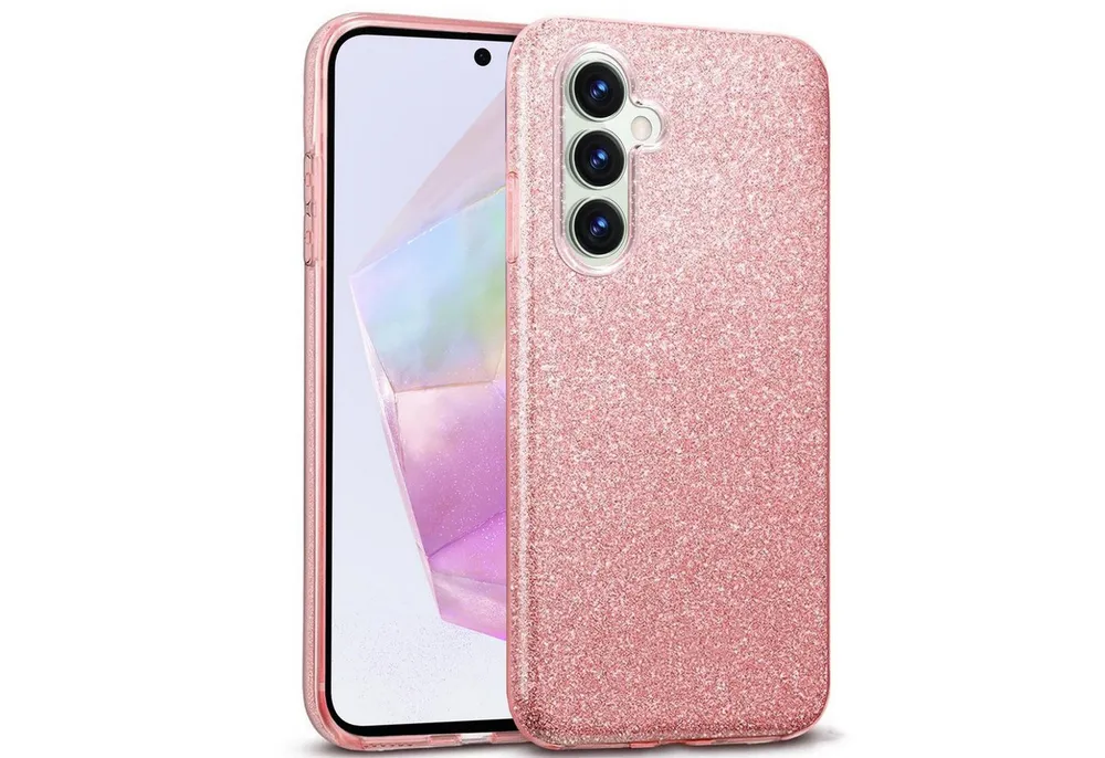CoolGadget Handyhülle Glitzer Glamour Hülle für Samsung Galaxy A35 5G 6,6 Zoll, Slim Case mit Glossy Effect Schutzhülle für Samsung A35 5G Hülle