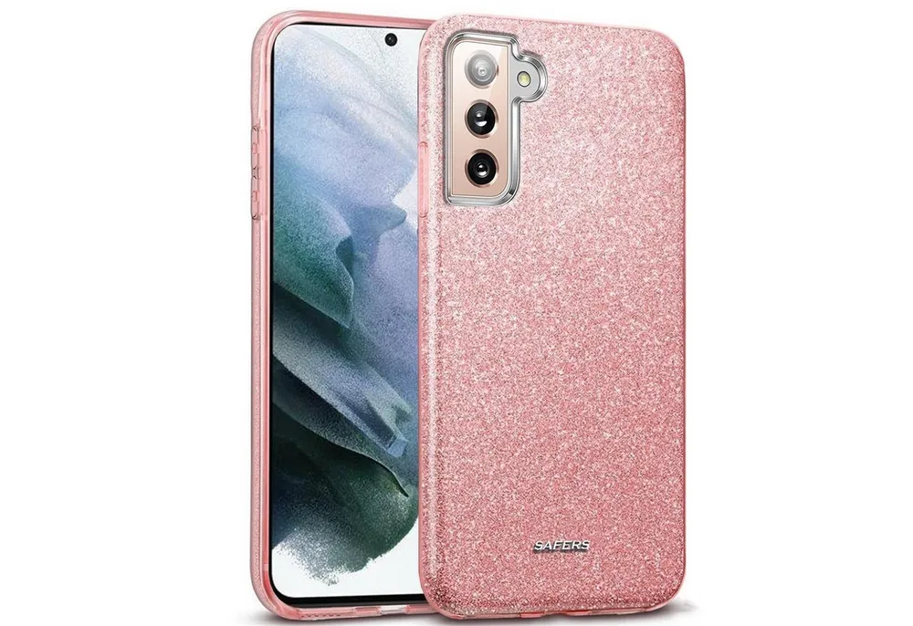 CoolGadget Handyhülle Glitzer Glamour Hülle für Samsung Galaxy S22 6,1 Zoll, Slim Case mit Glossy Effect Schutzhülle für Samsung S22 Hülle