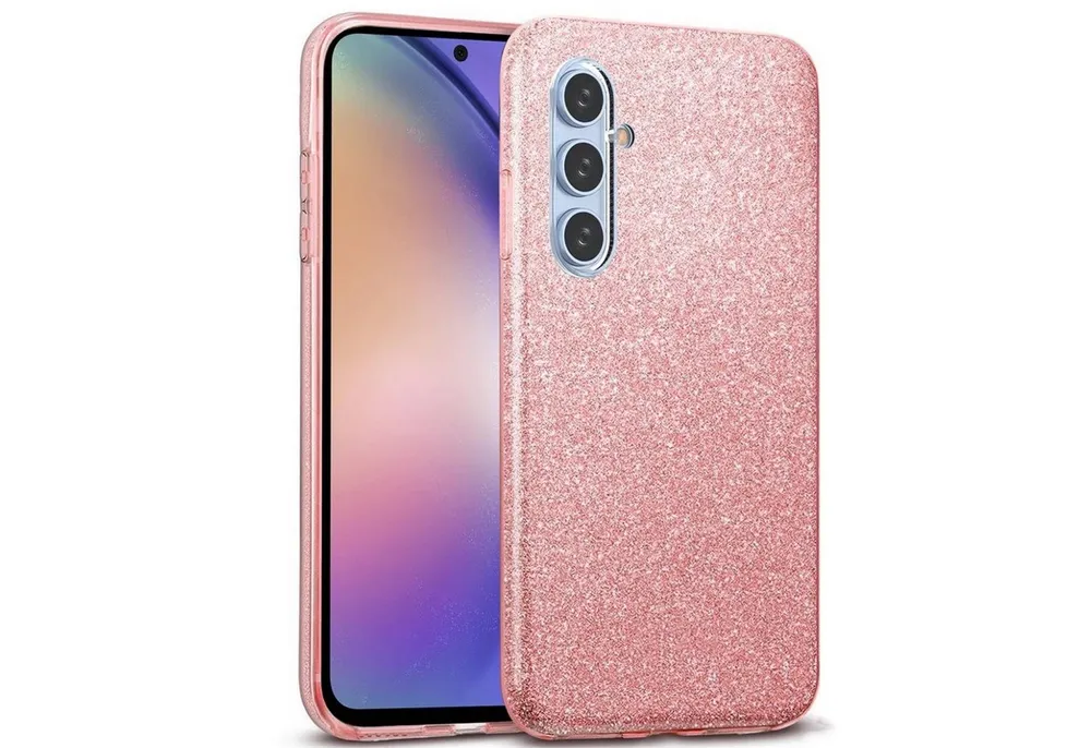 CoolGadget Handyhülle Glitzer Glamour Hülle für Samsung Galaxy A14 4G / 5G 6,8 Zoll, Slim Case mit Glossy Effect Schutzhülle für Samsung A14 Hülle