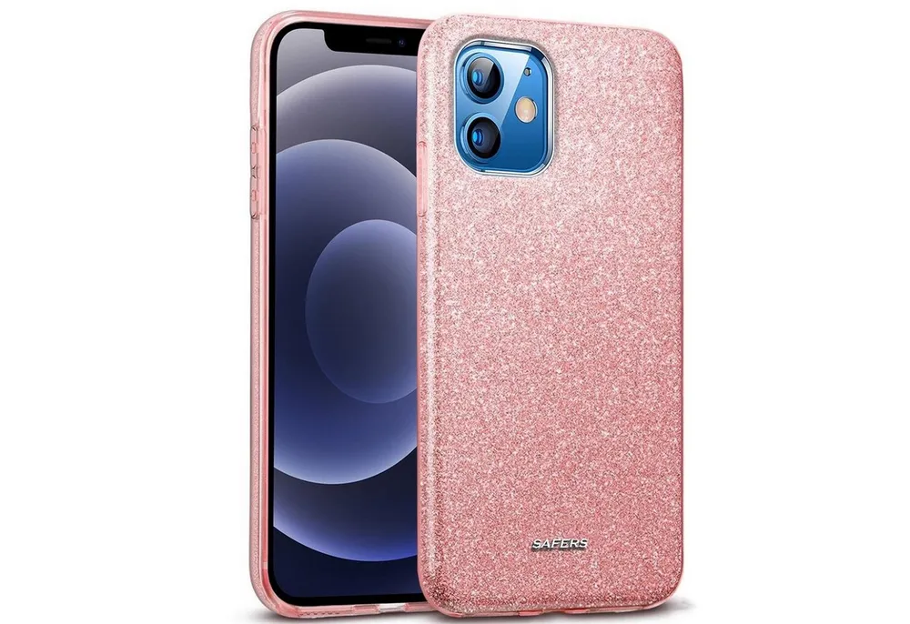 CoolGadget Handyhülle Glitzer Glamour Hülle für Apple iPhone 12, iPhone 12 Pro 6,1 Zoll, Slim Case mit Glossy Effect Schutzhülle für iPhone 12 / 12 Pro Hülle